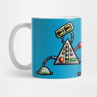 Cute Cartoon Robot Design Sci-fi Character Triangle Mug